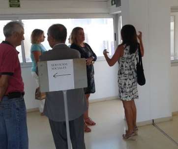 Representantes municipales durante la visita a la UTS (Foto TA)