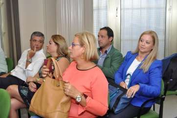 Castellano, en la reunión en la sede del PP canario (Foto Acfi Press)