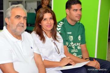 La dirigente de NC, Carmen Hernández, ayer en la sede de NC (Foto TA)