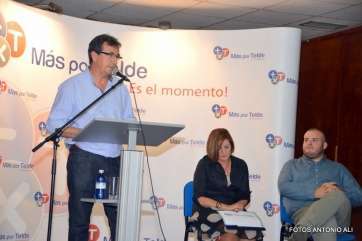 Artiles, durante su intervención en el acto (Foto Antonio Alí)