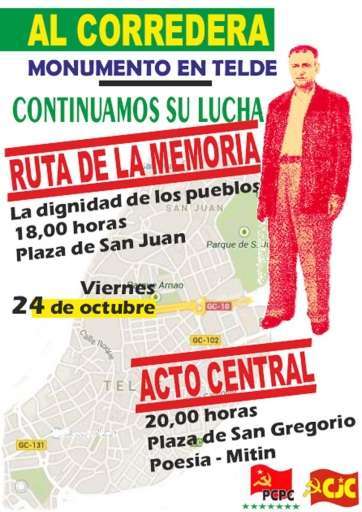 Cartel de la manifestación del próximo viernes (Foto TA)