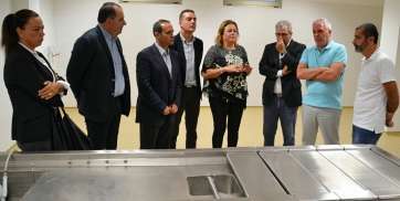 Autoridades en una de las zonas ampliadas (Foto TA)