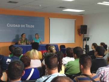 Imagen de archivo de un programa de formación para parados en Telde (Foto TA)