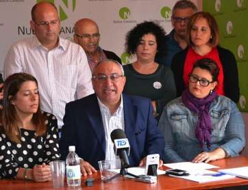 Ildefonso Jiménez en la rueda de prensa tras conocer su absolución, meses atrás (Foto TA)