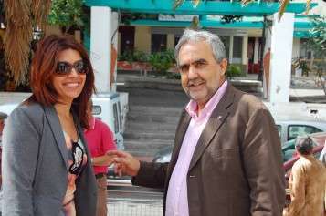 Imagen de archivo de Ignacio Morán junto a Carmen Hernández (Foto TA)