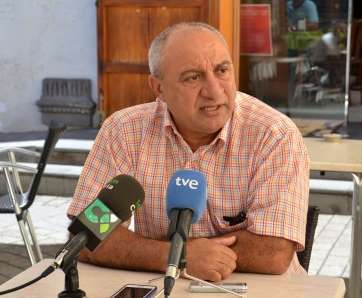 Ildefonso Jiménez, este jueves en Telde (Foto TA)