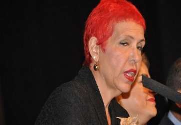 La condenada, en un acto público (Foto TF)