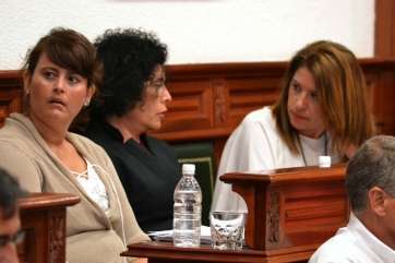 Concejales de NC durante un pleno municipal (Foto Daniel Ojeda)