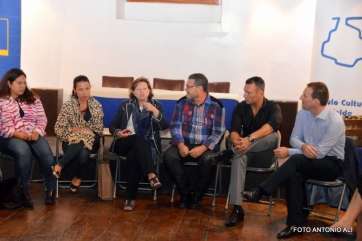 Momento del encuentro celebrado este viernes en Telde (Foto TA)