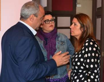 Imagen de archivo de Ildefonso con las edilas Carmen Hernández y Celeste López (Foto TA)