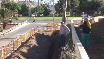 Obras en marcha en la zona (Foto TA)