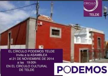 Cartel de la asamblea de este viernes (Foto TA)