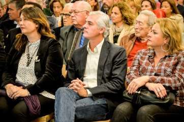 La presidenta local del PP y alcaldesa de Telde, Mari Carmen Castellano, en el acto de esta noche (Foto Acfi Press)