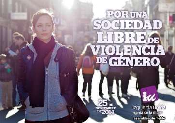 Cartel de IU de Telde (Foto TA)