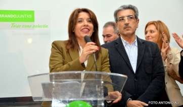 Carmen Hernández durante su presentación oficial como candidata a la Alcaldía de Telde (Foto Antonio Alí)