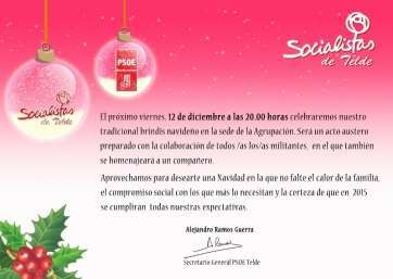 Invitación navideña de los socialistas (Foto TA)