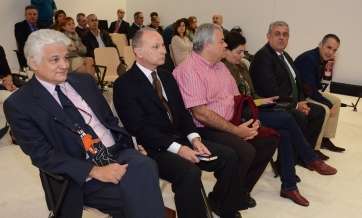 Banquillo de acusados en la primera sesión del juicio oral del Caso Europa (Foto TA)