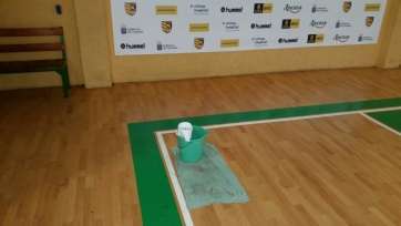 Goteras en el Pabellón Antonio Moreno (Foto TA)