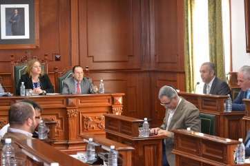 Castellano este lunes en el Pleno (Foto Daniel Ojeda)