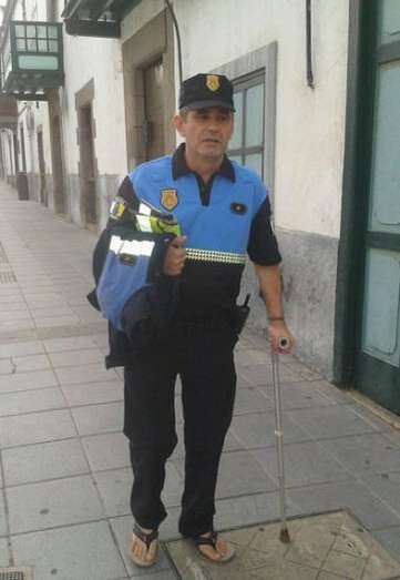 Juan Luis Álvarez, a primera hora de la tarde de este martes (Foto CanariasAhora.com)