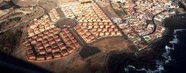 Vista aérea de la urbanización de Hoya Pozuelo (Foto TA)