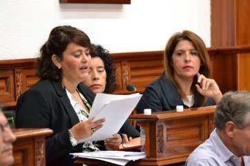 Imagen de archivo de concejalas de NC en un Pleno (Foto Daniel Ojeda)