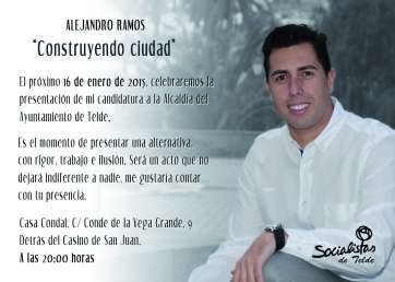 Tarjeta de invitación del acto (Foto TA)