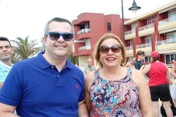 Imagen de archivo de la alcaldesa y el coordinador de Economía y Hacienda, Darío López (Foto TA)