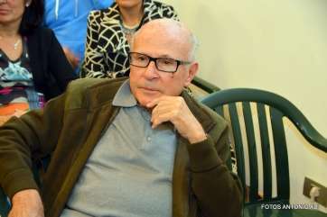Antonio Ortega, el pasado viernes en el acto de presentación de Ramos como candidato a la Alcaldía de Telde (Foto Antonio Alí)