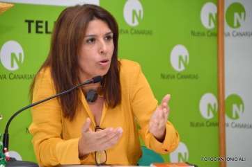 Imagen de archivo de Carmen Hernández, presidenta de NC en Telde (Foto TA)