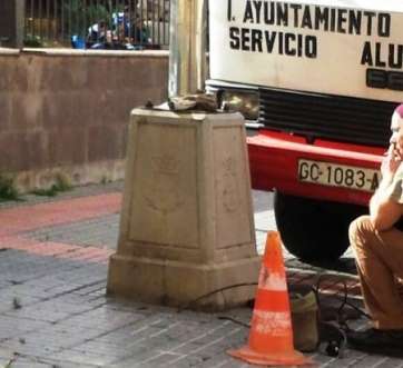 Uno de los puntos de luz (Foto TA)