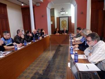 Momento de la reunión de la asociación policial (Foto Acfi Press)