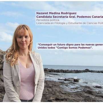 Nazaret Medina, candidata de Contigo Podemos (Foto TA)