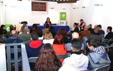 Imagen del acto de NC celebrado este martes en el Círculo Cultural de Telde (Foto TA)