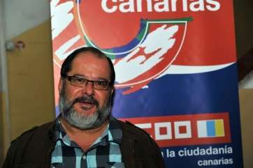 Imagen de archivo de Juan Miguel Suárez de CCOO (Foto TA)