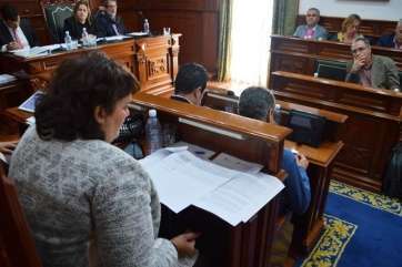Imagen de la última sesión plenaria del Ayuntamiento de Telde (Foto TA)