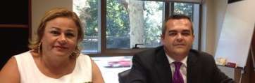 La alcaldesa Mari Carmen Castellano y el coordinador de Economía y Hacienda, Darío López, en una imagen de archivo (Foto TA)