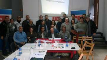 Socialistas que acudieron el pasado sábado a la reunión (Foto TA)