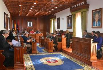 Imagen del último Pleno municipal de Telde (Foto TA)