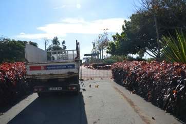 Obras en el parque urbano de San Juan (Foto TA)