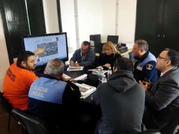 Momento de la reunión de este miércoles (Foto TA)