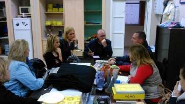 La reunión tuvo lugar en la sede del colectivo (Foto TA)
