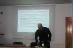 Charla de profesor Romero en la sede de Más por Telde (Foto TA)