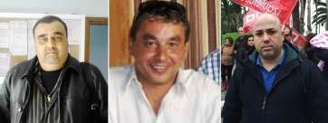 Pablo Rodríguez Hernández, Serafín Suárez y José Antonio Alonso, los tres candidatos (Foto TA)