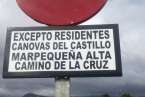 Los vecinos piden que se quite esta señal (Foto TA)