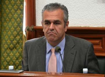 Francisco López, portavoz del PP, este martes en el Pleno (Foto TA)