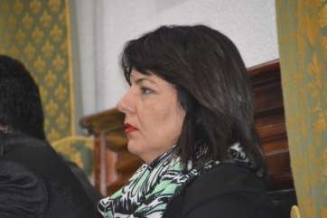 Gloria Cabrera, este martes en el Pleno