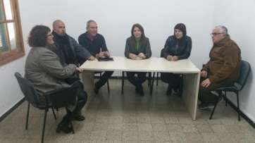 Encuentro mantenido por los nacionalistas con los sindicatos (Foto TA)