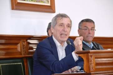 Guillermo Reyes, este martes en el Pleno (Foto TA)