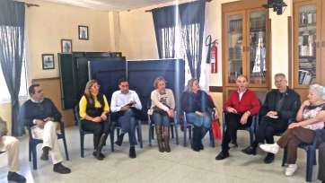 Momento de la reunión de este jueves (Foto TA)